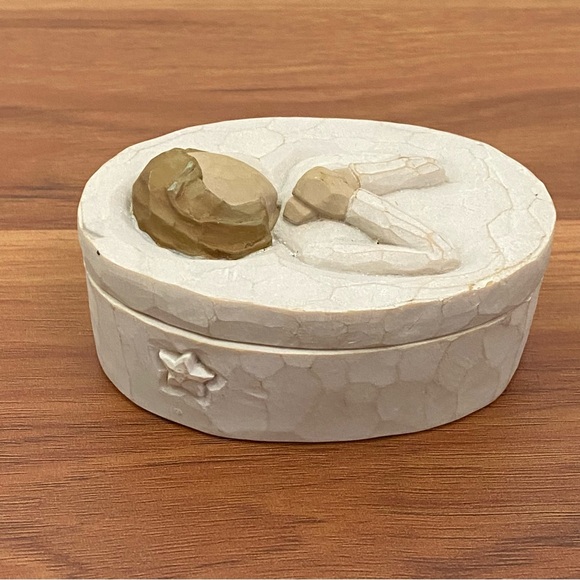 Vintage 2004 Susan Lordi DEMDACO Willow Tree Wishes Small Lidded Trinket Box - Picture 7 of 13